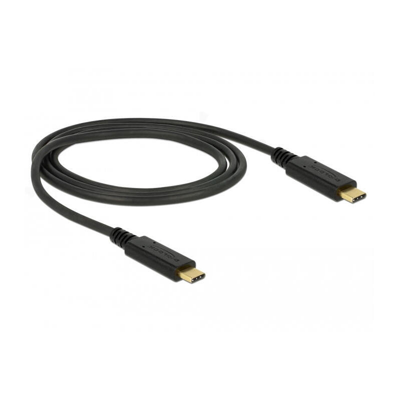 Delock 85531 cable usb-c 1m 3.2 gen 2 (3.1 gen 2)  negro