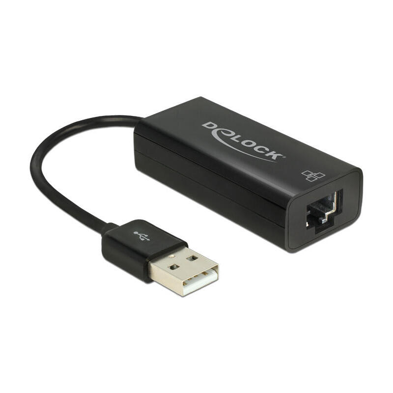 Delock adaptador usb 2.0  10/100 ethernet lan rj45