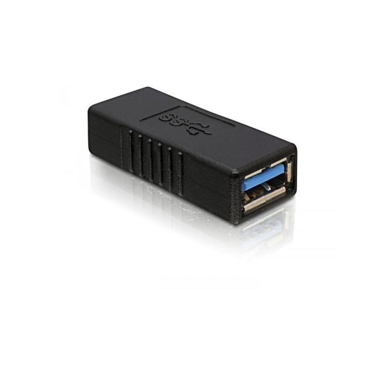 Delock adaptador usb 3.0 h/h negro 65175