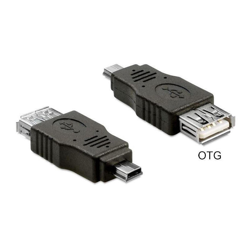 Delock adaptador usb mini macho  usb 2.0-a hembra otg