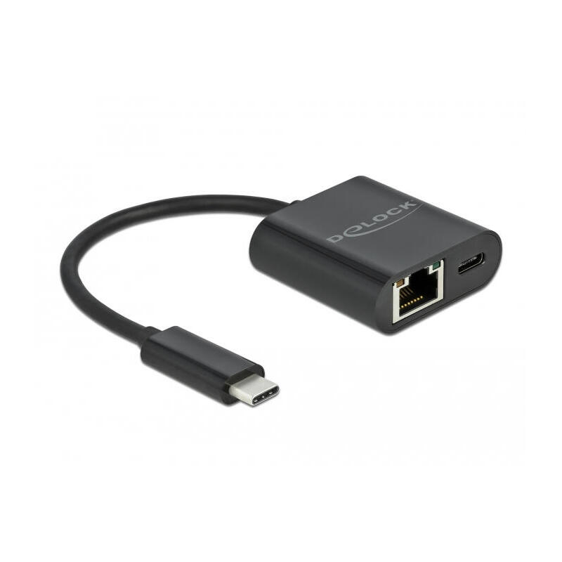 Delock adaptador usb type-c – gigabit lan 10/100/1000 mbps