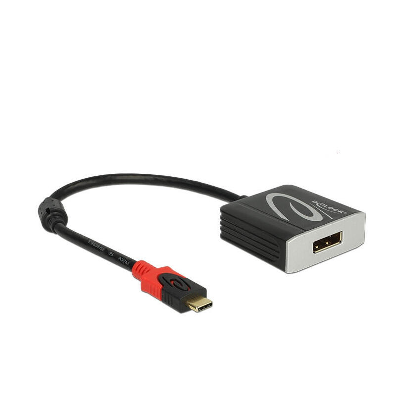 Delock adaptador usb type-c™ macho  displayport hembra (modo dp alt) 4k 60 hz