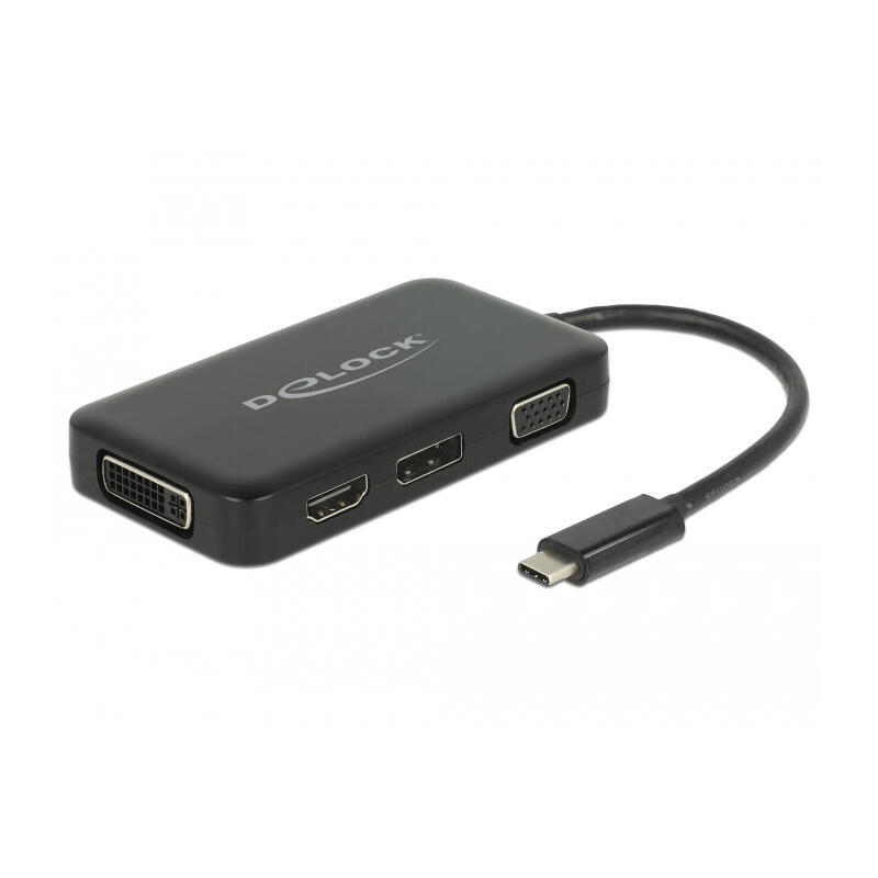 Delock adaptador usb type-c™ – vga, hdmi, dvi o displayport