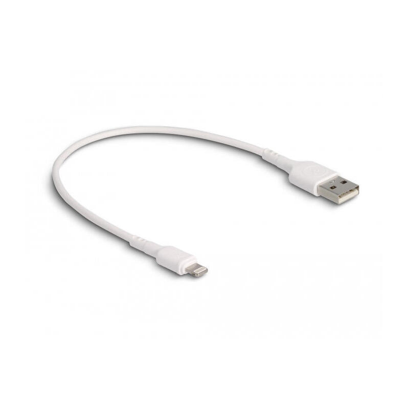 Delock cable de carga usb para iphone™, ipad™, ipod™ blanco 30 cm