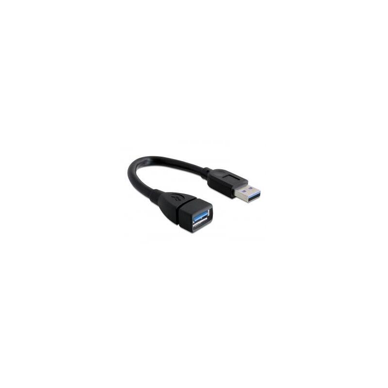 Delock cable de extensiÓn usb 3.0 a-a 15 cm macho / hembra