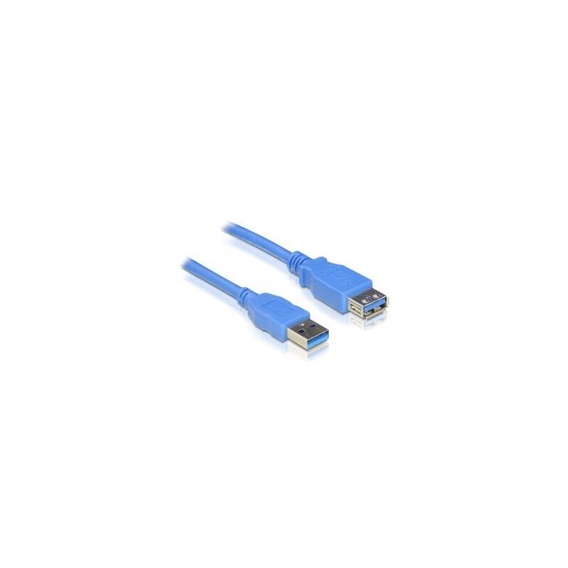 Delock cable de extensiÓn usb 3.0 typ-a macho  usb 3.0 typ-a hembra 1 m azul