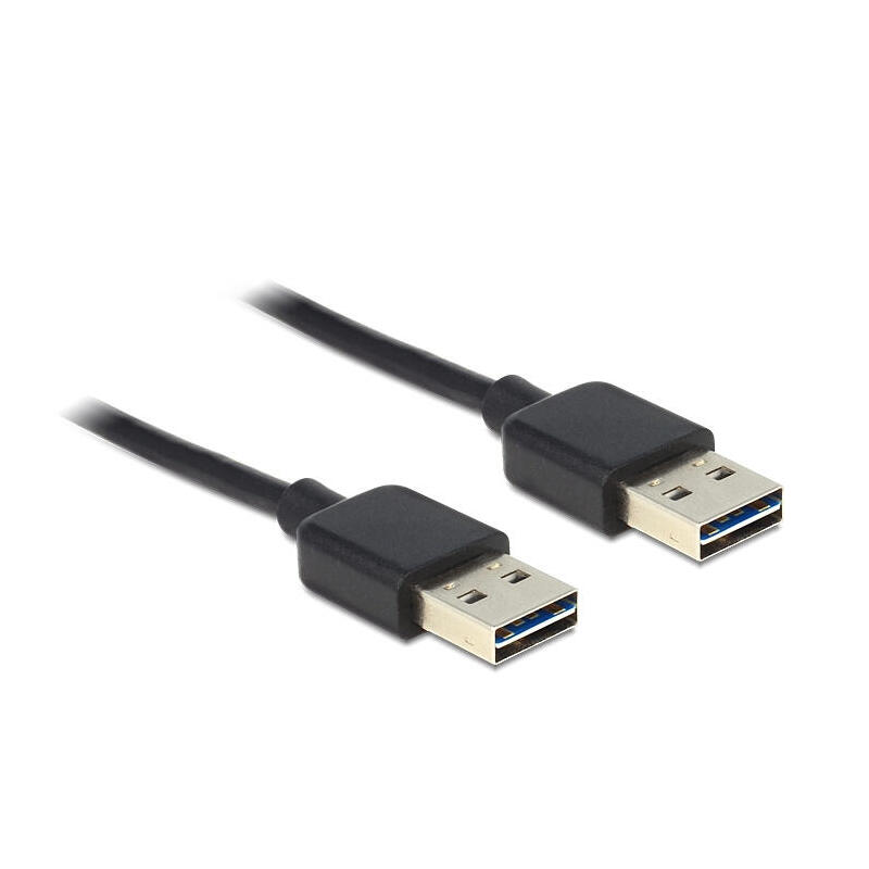 Delock cable easy usb 2.0-a macho  macho negro 2 m
