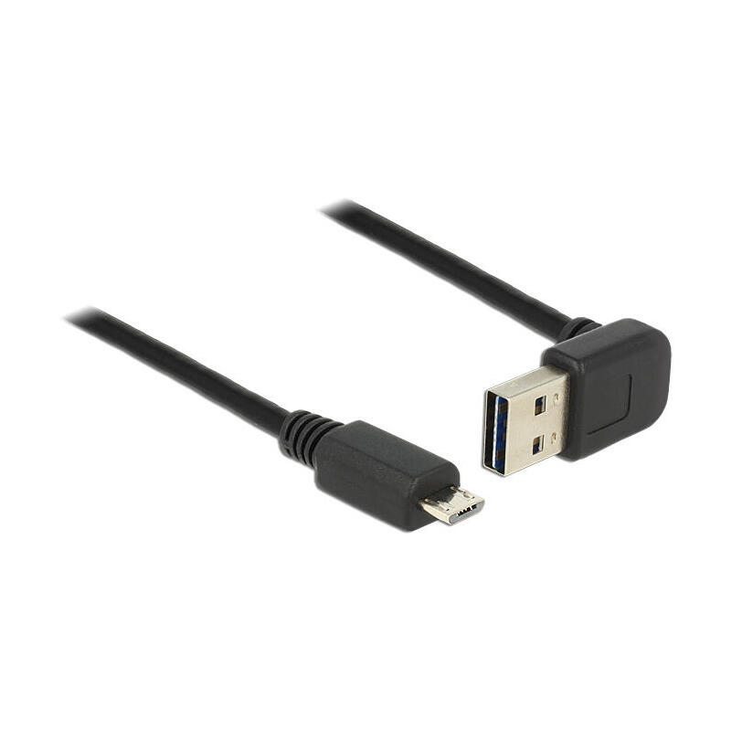 Delock cable easy-usb 2.0 typ-a macho angular  usb 2.0 typ micro-b 1m