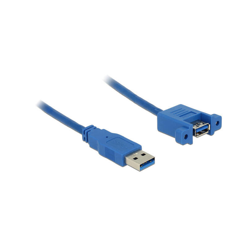 Delock cable usb 3.0 typ-a macho  usb 3.0 typ-a hembra para instalaciÓn 1 m