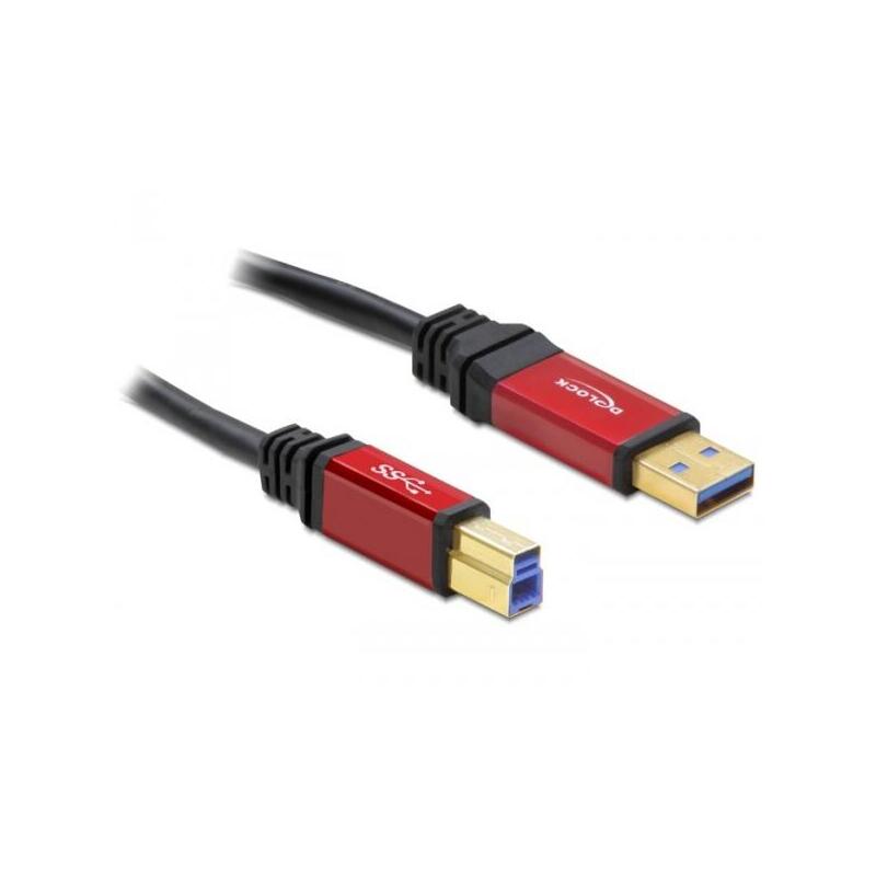 Delock cable usb 3.0 typ-a macho  usb 3.0 typ-b macho 5 m premium