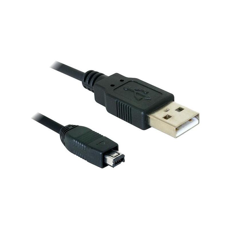Delock cable usb-b mini 4pin hirose  usb-a 1,5 m macho-macho