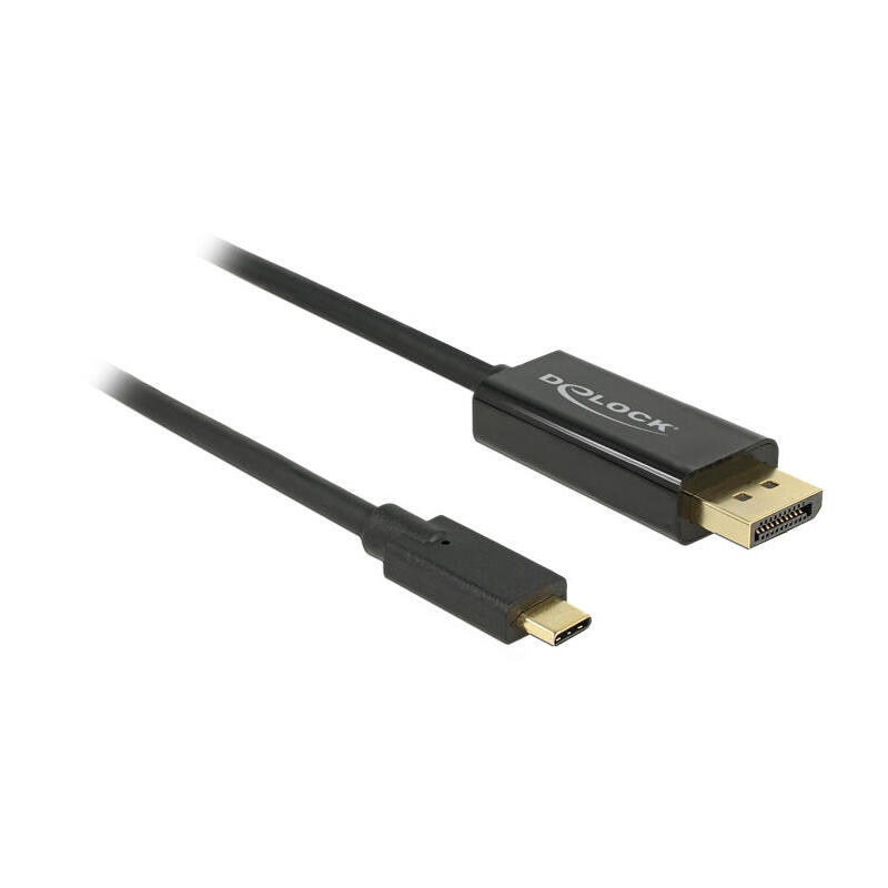Delock cable usb type-c ™ – displayport m/m (dp alt mode) 4k 60 hz 1 m negro