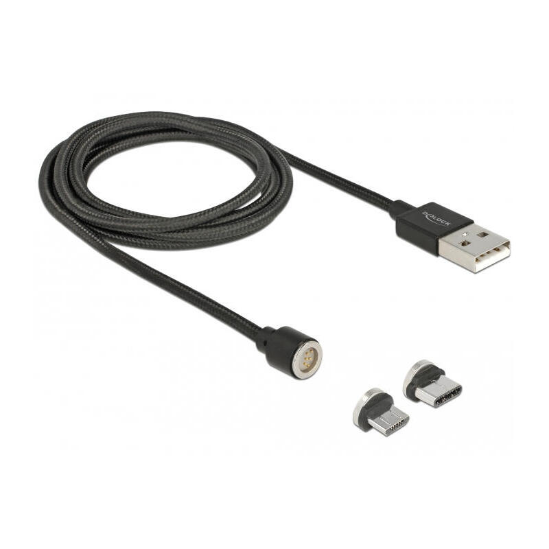 Delock usb lade/datencable magnetic micro usb-b / usb type-c 1,10 m