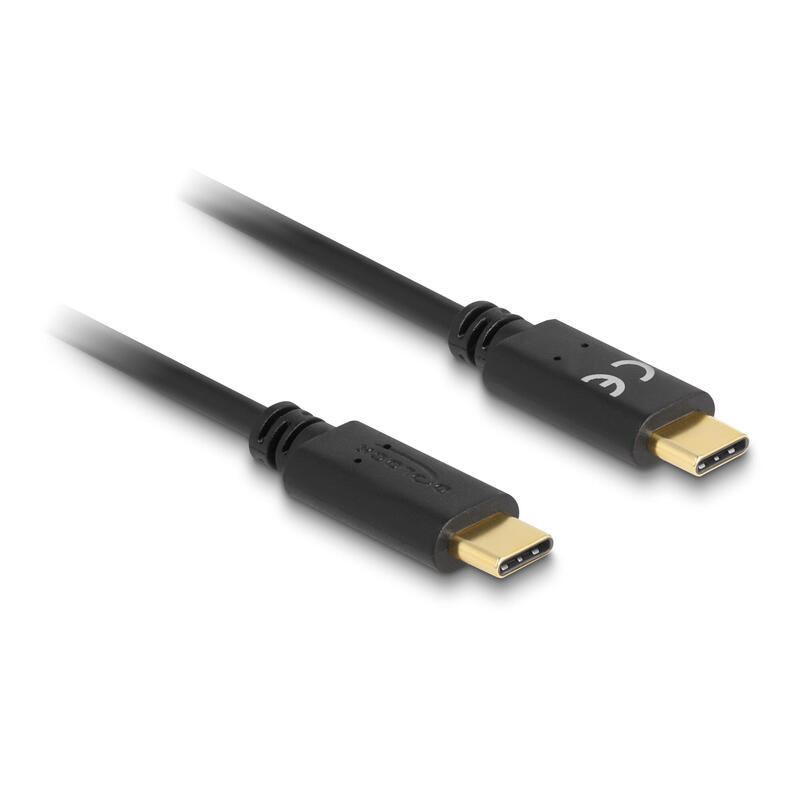 Delock usb tipo-c ladecable 15 cm pd 5 a con e-marker
