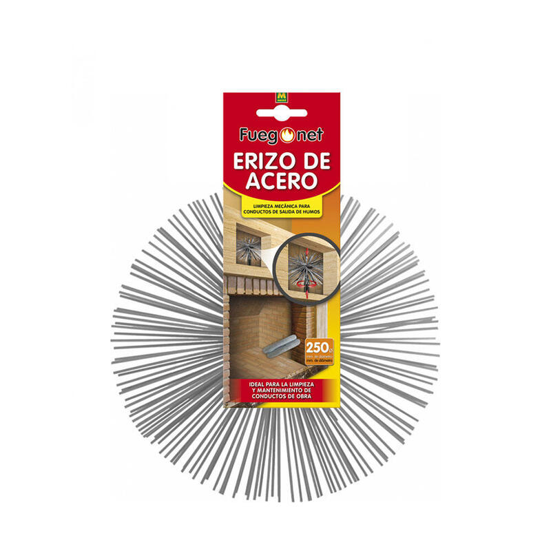 Deshollinador erizo de acero Ø250mm fuegonet 231543 massÓ