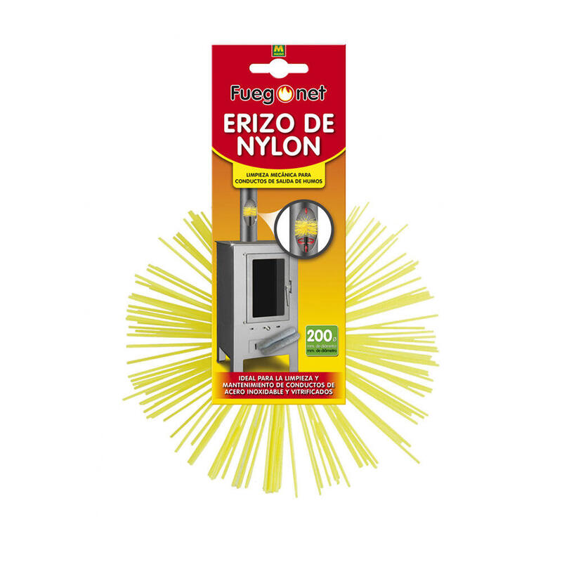 Deshollinador erizo de nylon Ø200mm fuegonet 231540 massÓ