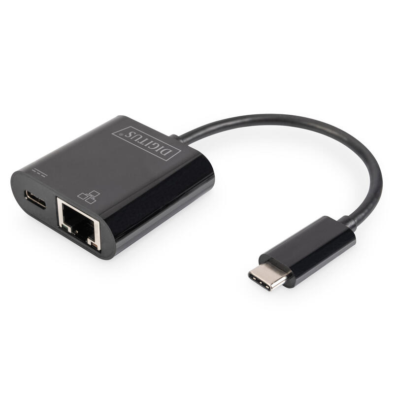 Digitus adaptador usb tipo-c a gigabit ethernet provisto de power delivery