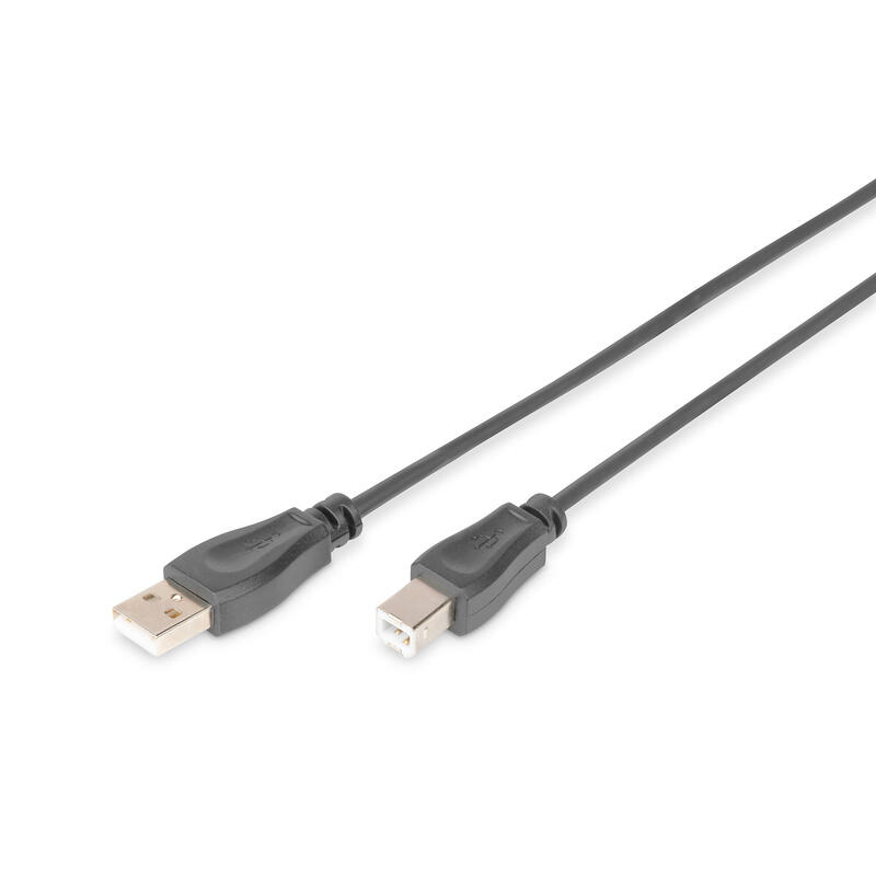 Digitus cable de conexiÓn usb tipo a-b 0.5m negro