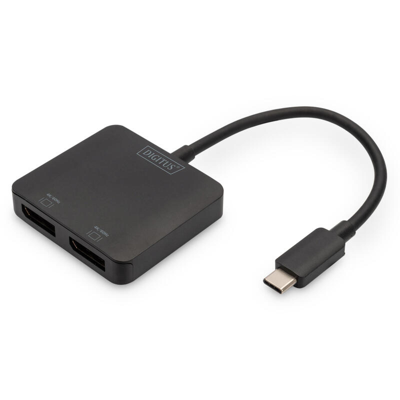 Digitus hub de vÍdeo  2 puertos (usb-c™ – 2 displayport)