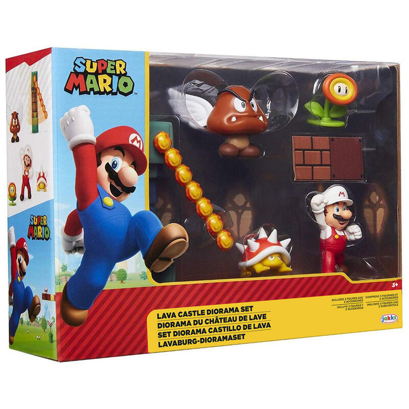 Diorama de lava – castillo de super mario