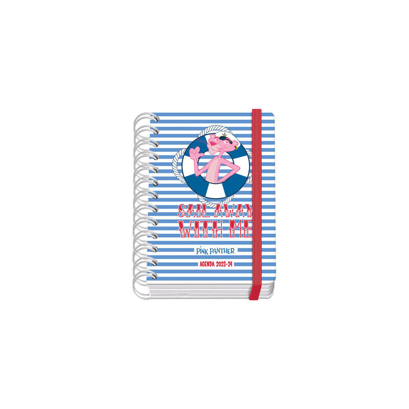 Dohe pink panther sailing agenda escolar espiral wire?o a6 – dia pagina – papel 80g/m2 – cubierta de carton