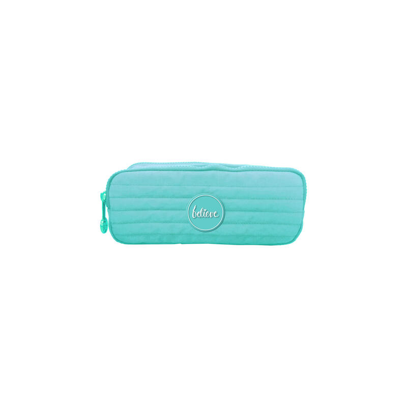 Dohe serie pastel portatodo doble – cierre de cremallera – color verde pastel