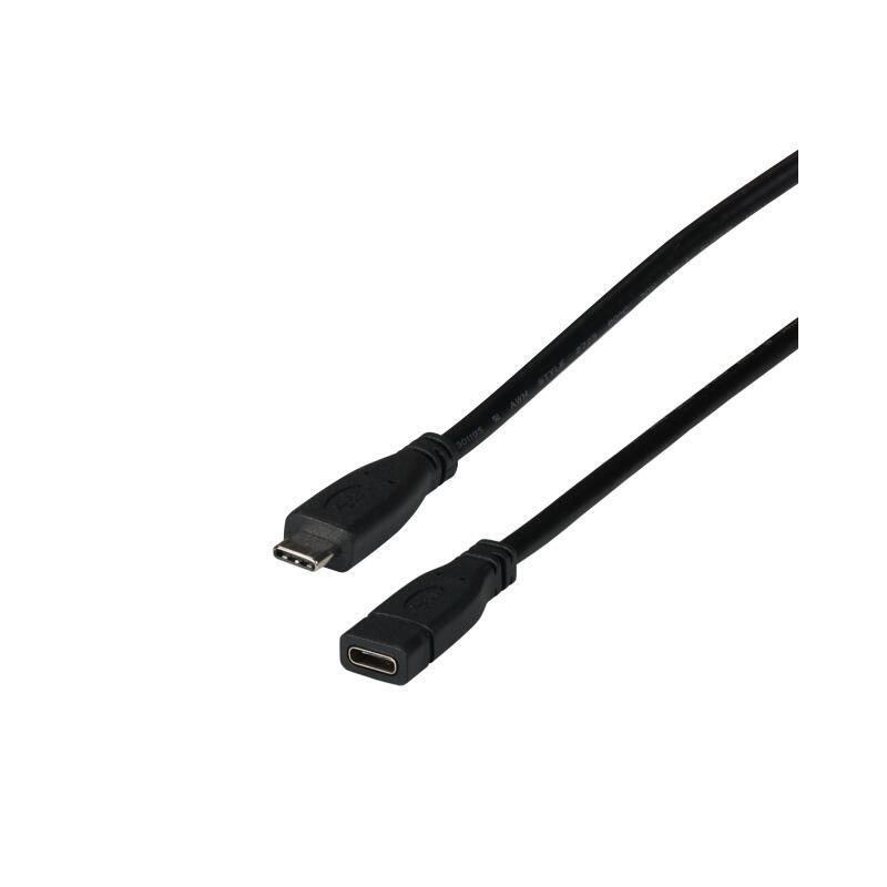 Efb cable usb-c m/h usb3.2 gen2 c-c 1m, 10gbit negro