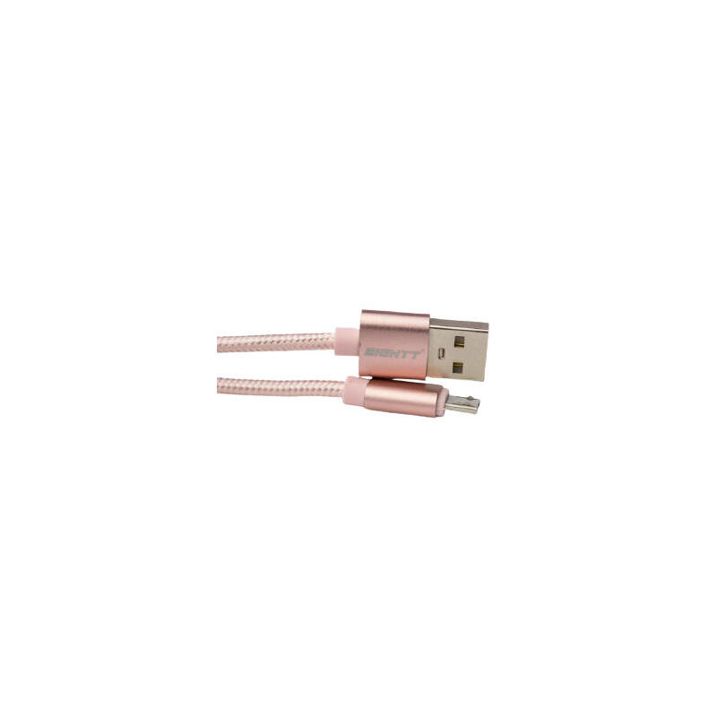 Eightt cable usb a micro-usb metal plex. 1m rosa