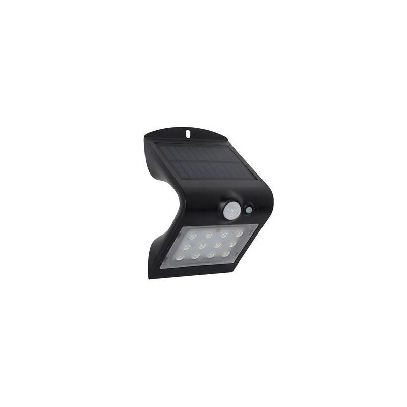 Elbat aplique led solar doble iluminacion 1.5w – 220lm – luz fria 6000k – luz calidad 3000k – sensor de movimiento