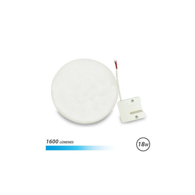 Elbat aplique led techo con base fija redondo 18w luz fria