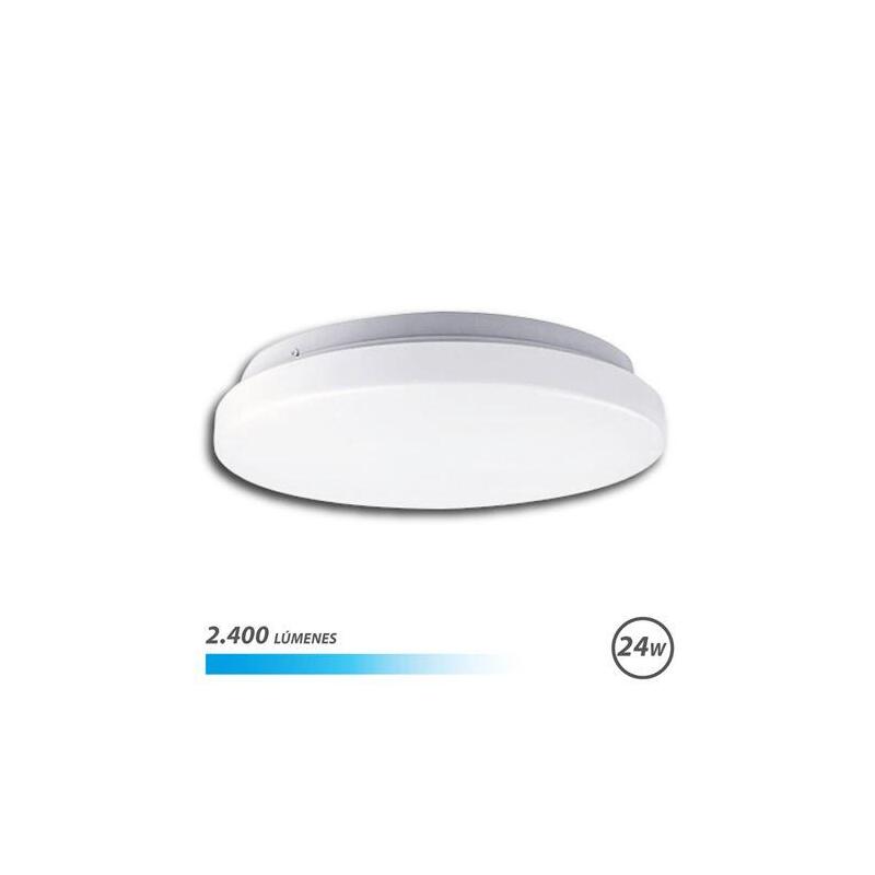 Elbat aplique redondo de techo led 24w 2400lm – 6500k luz fria – diametro 35cm