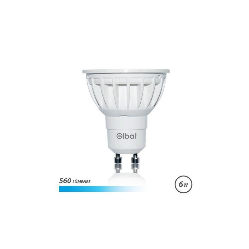 Elbat bombilla led gu10 6w 560lm – 6500k luz fria