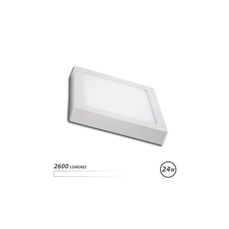 Elbat downlight cuadrado sobre pared led – 24w – 2600lm – luz blanca