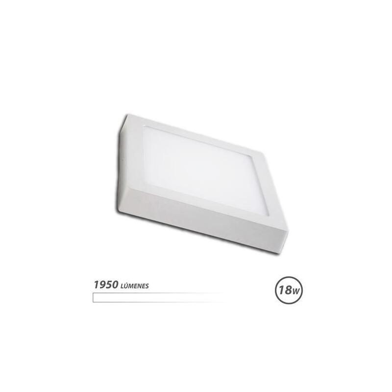 Elbat downlight de pared led 18w 1950lm – forma cuadrada 225mm – 4000k luz blanca