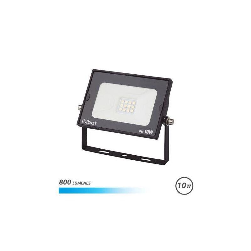 Elbat foco led serie super slim 10w 800lm – 6500k luz fria – apto para exterior