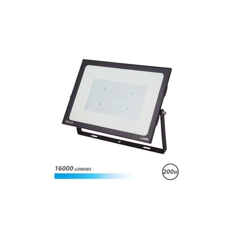 Elbat foco led serie super slim 200w 16000lm – 6500k luz fria – apto para exterior