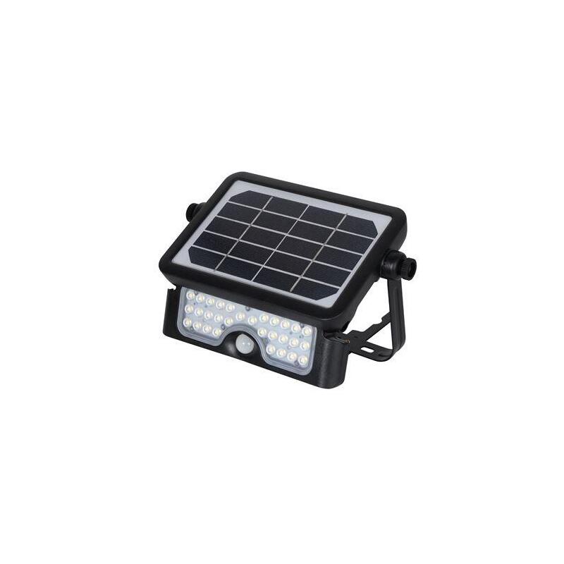 Elbat foco led solar multifuncion 5w – 500lm – luz fria 6000k – sensor de movimiento