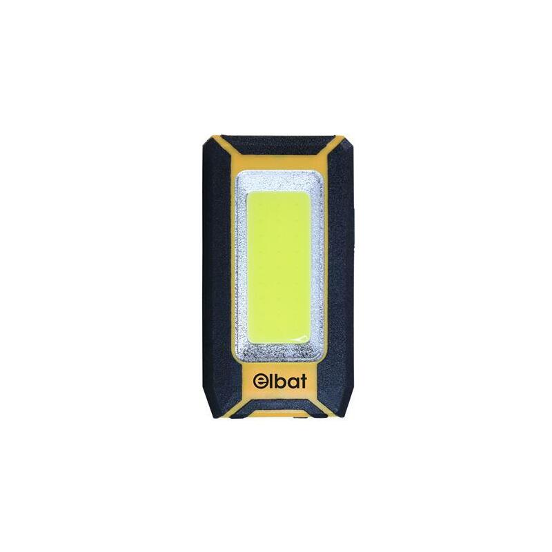 Elbat linterna led recargable – gancho e iman – cob 8w 500lm – color negro