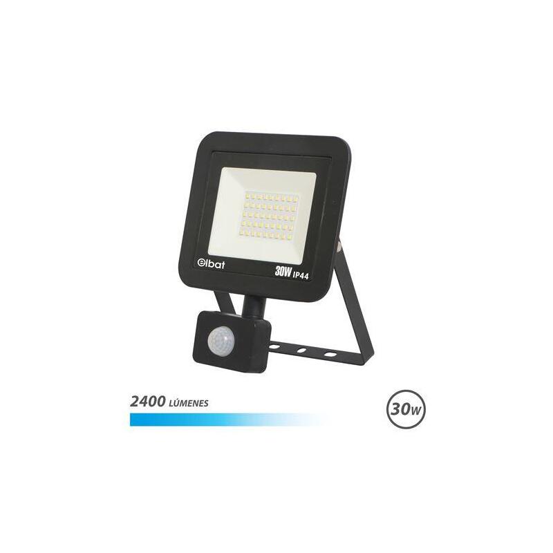 Elbat serie slim foco led 30w con sensor de movimiento 2400lm – 6500k luz fria – ip65