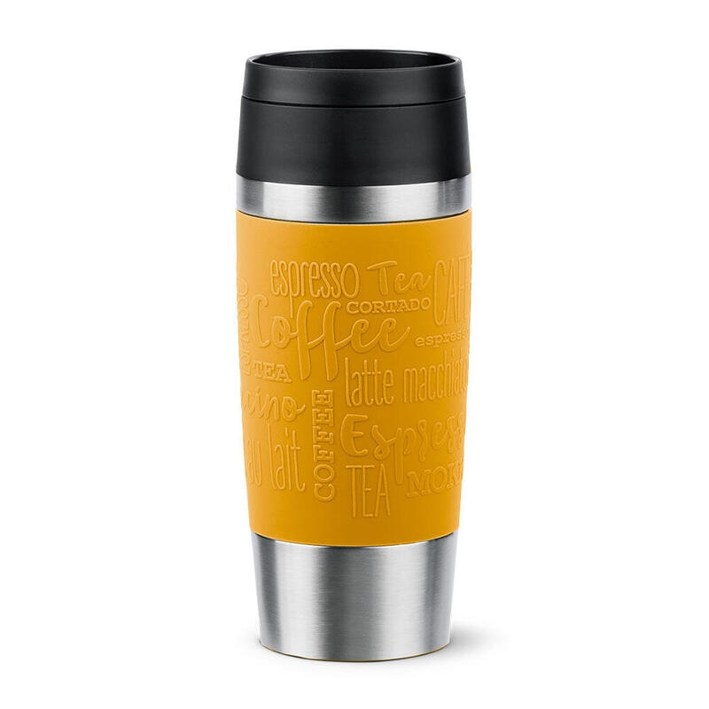 Taza tÉrmica emsa travel mug clÁsica negro/acero inoxidable, 0,36 litros n2020200