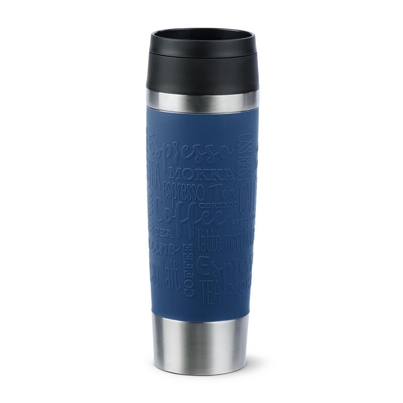 Emsa travel mug taza tÉrmica classic grande azul oscuro/acero inoxidable, 0,5 litros n2022100