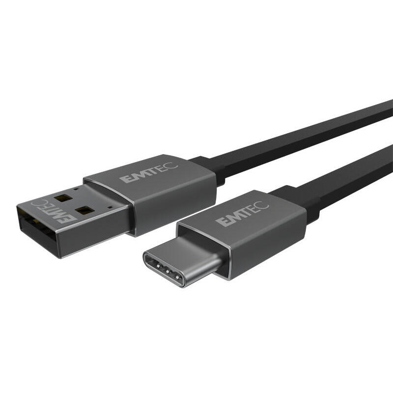Emtec t700c cable usb 1,2 m usb a usb c negro