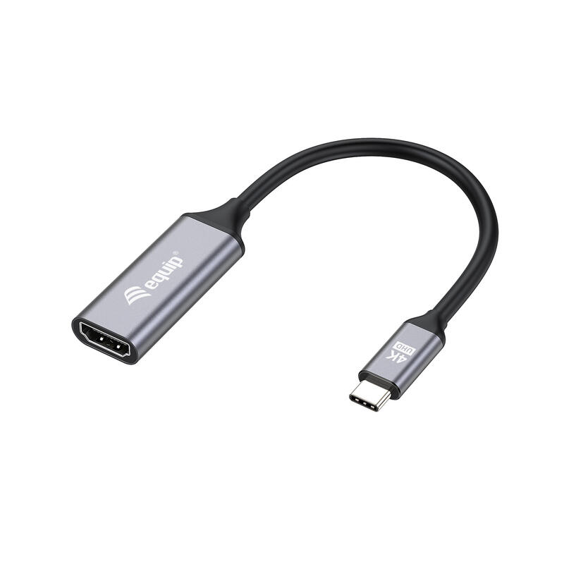 Equip 133491 adaptador usb-c – hdmi 2.0 4k60hz 0.15m negro, gris