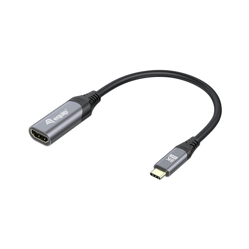 Equip 133492 adaptador usb-c – hdmi 2.1 8k60hz 0.15m negro, gris