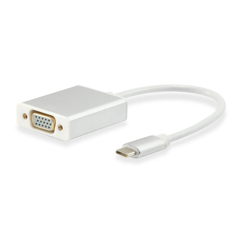 Equip adaptador usb-c  a  vga m/h blanco 133451