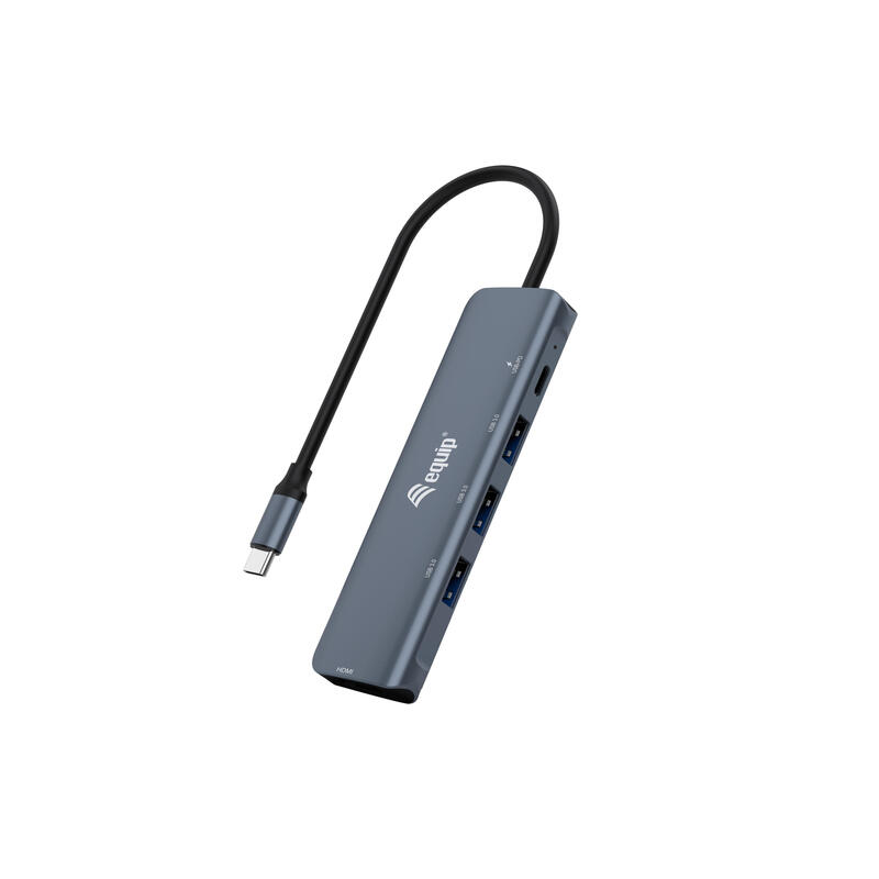 Equip adaptador usb-c – hdmi,usb3.0,pd        4k30hz 0.15m gr