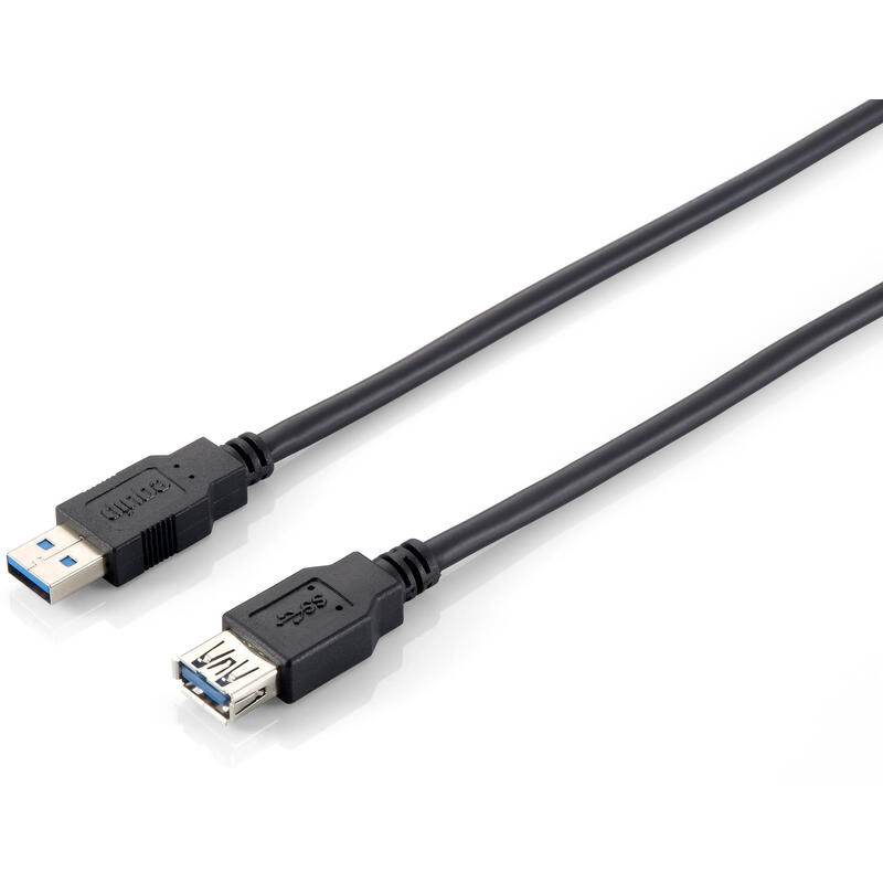 Equip cable usb 3.0 (alargo) m/h 2m negro