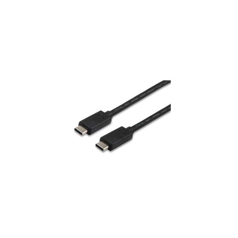 Equip cable usb tipo-c a usb tipo-c 1m negro