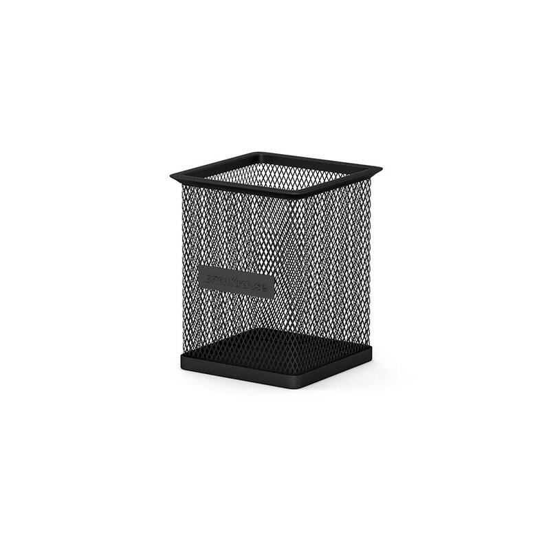 Erichkrause portalapices cuadrado compass classic – organizacion comoda en el escritorio – material calado ligero – color negro