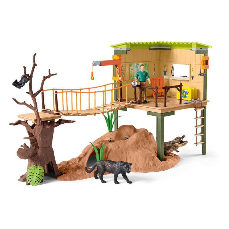EstaciÓn de aventuras schleich wild life, figura de juguete 42594